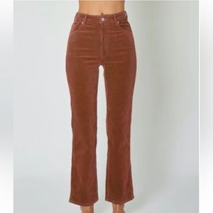 ROLLA'S Straight Leg Jeans in Warm Brown